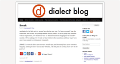 Desktop Screenshot of dialectblog.com