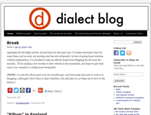Tablet Screenshot of dialectblog.com